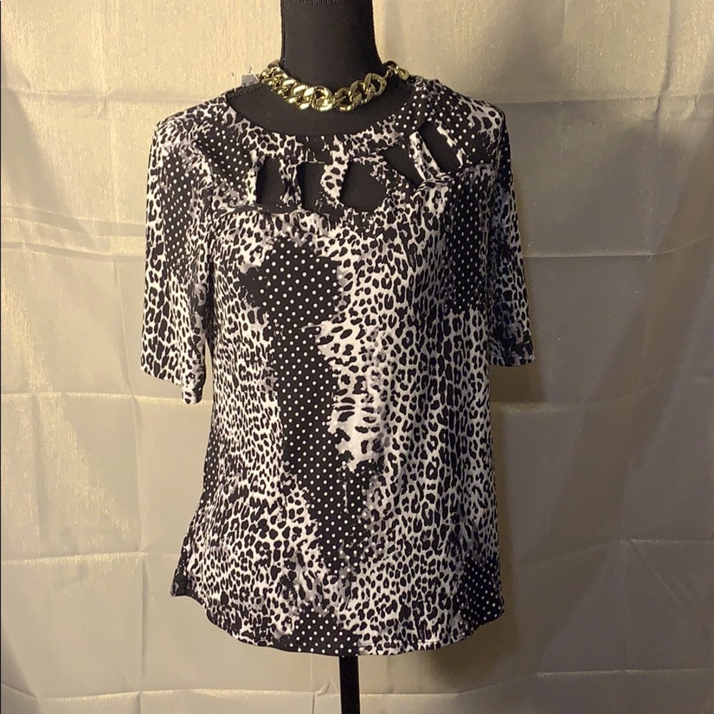 Diana Belle Animal Print Blouse